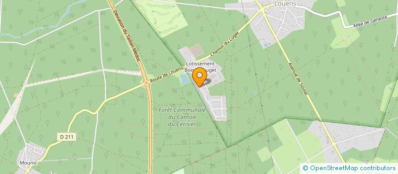 localisation de l'entreprise ACTI BAT 33 à LE PIAN-MEDOC