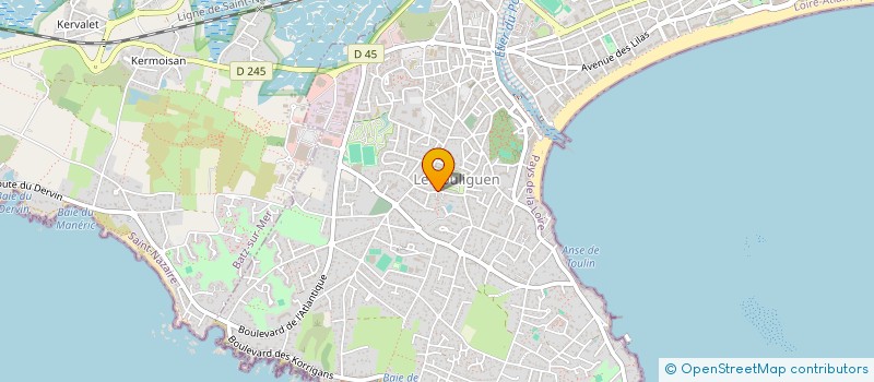 localisation de l'entreprise ACTI'BAT à LE POULIGUEN