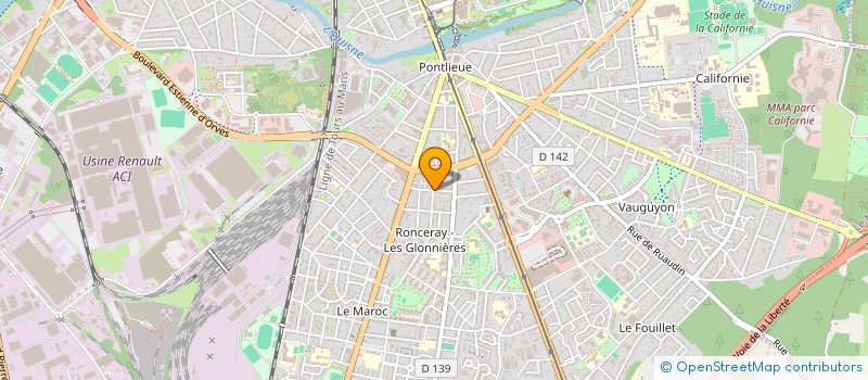localisation de l'entreprise ACTI-BAT à LE MANS