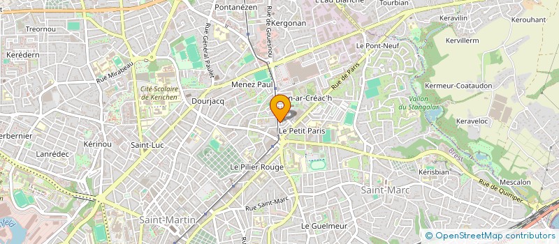 localisation de l'entreprise ACTI BATI à BREST