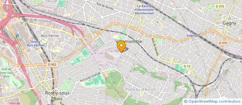 localisation de l'entreprise ACTI BONNEVAL  VILLEMOMBLE