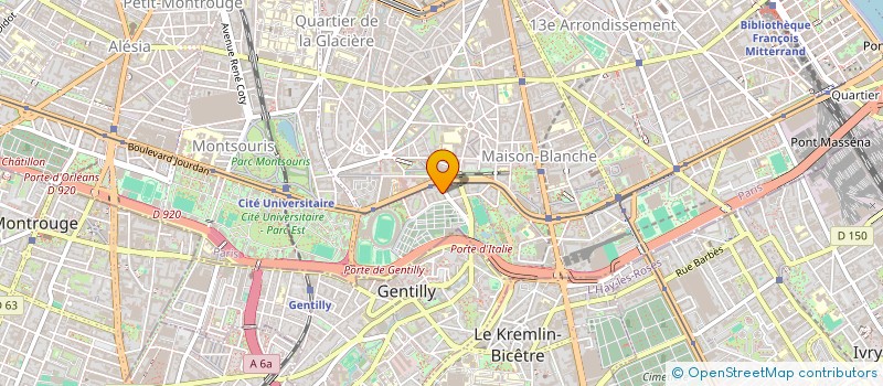 localisation de l'entreprise ACTI COLLTERR INIT SOCI SPOR CULT EDU  PARIS