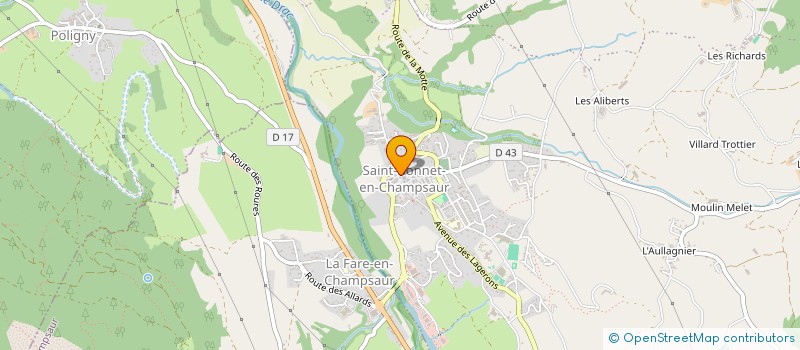 localisation de l'entreprise ACTI ENERGIE à SAINT-BONNET-EN-CHAMPSAUR