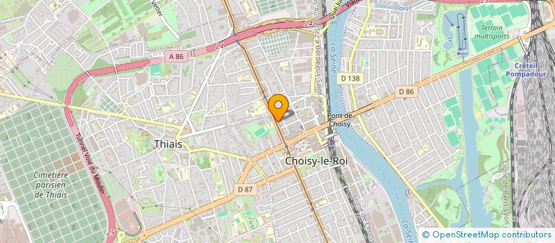localisation de l'entreprise ACTI FINANCE à CHOISY-LE-ROI