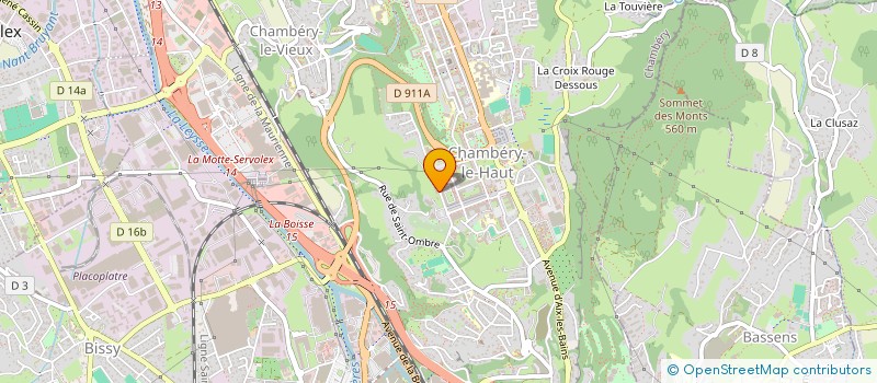 localisation de l'entreprise ACTI'FORME à CHAMBERY