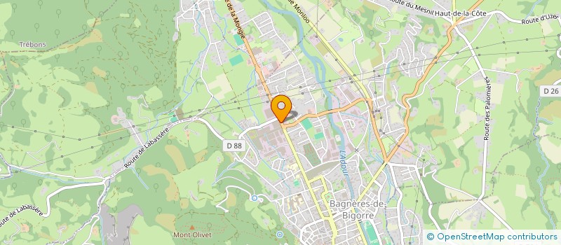 localisation de l'entreprise ACTI GROUP - BIGORRE INGENIERIE à BAGNERES-DE-BIGORRE