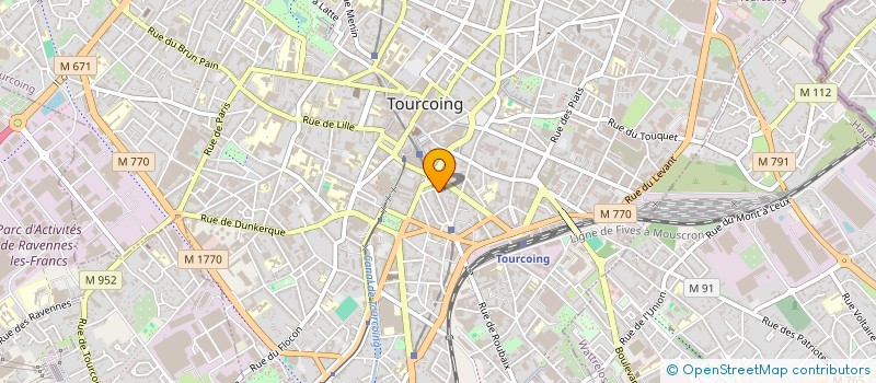 localisation de l'entreprise ACTI JEUNES à TOURCOING