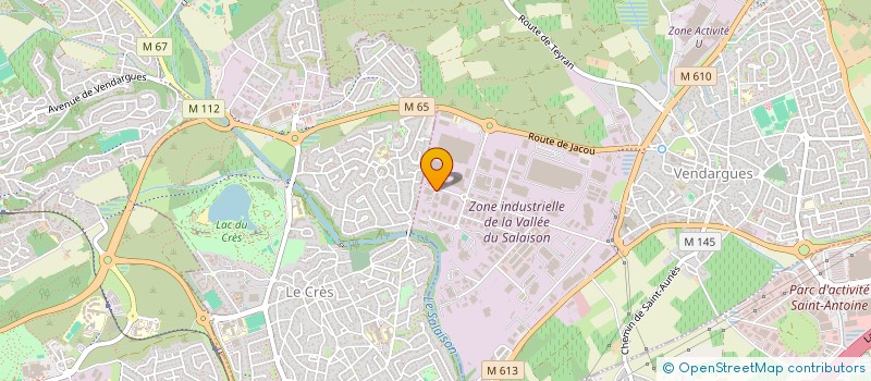 localisation de l'entreprise ACTI-MEDIAS à VENDARGUES