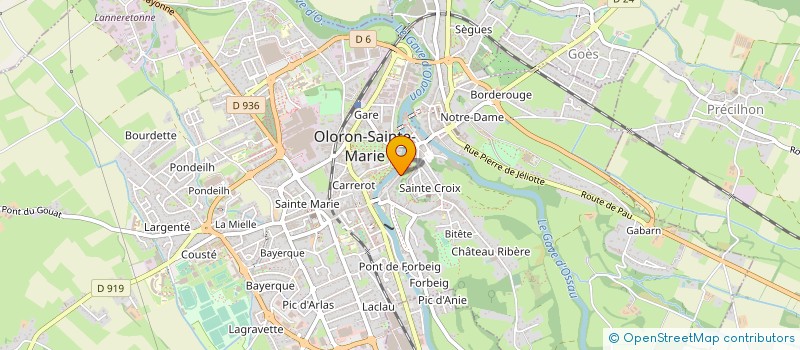 localisation de l'entreprise ACTI-MOD  OLORON-SAINTE-MARIE