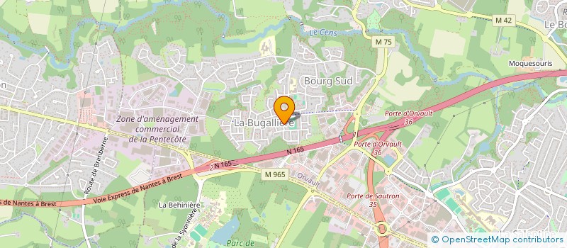 localisation de l'entreprise ACTI-OUEST EXPERTISE à ORVAULT