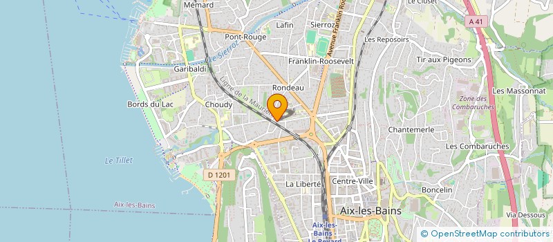 localisation de l'entreprise ACTI PLUS à AIX-LES-BAINS
