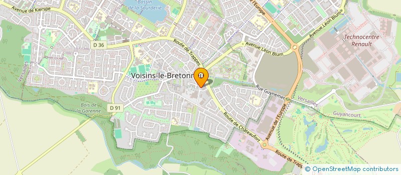 localisation de l'entreprise ACTI.PRIME  VOISINS-LE-BRETONNEUX