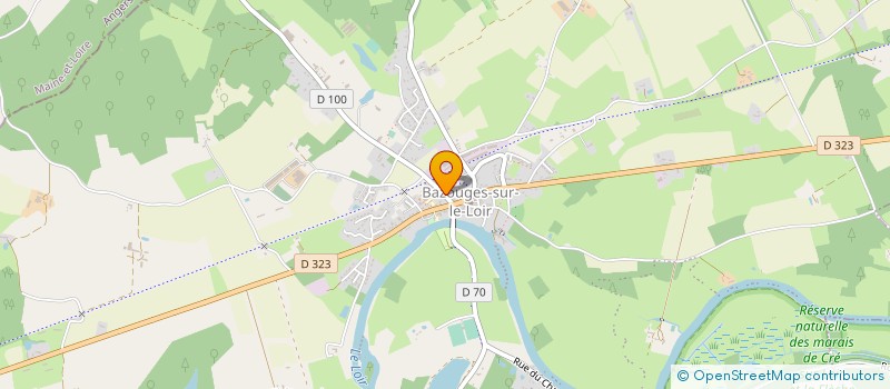 localisation de l'entreprise ACTI PRINT à BAZOUGES CRE SUR LOIR