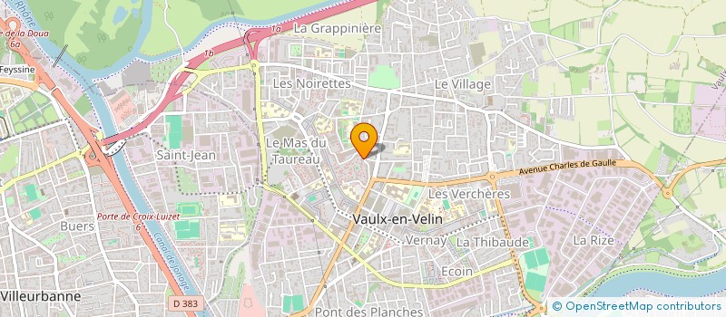 localisation de l'entreprise ACTI-PRO à VAULX-EN-VELIN
