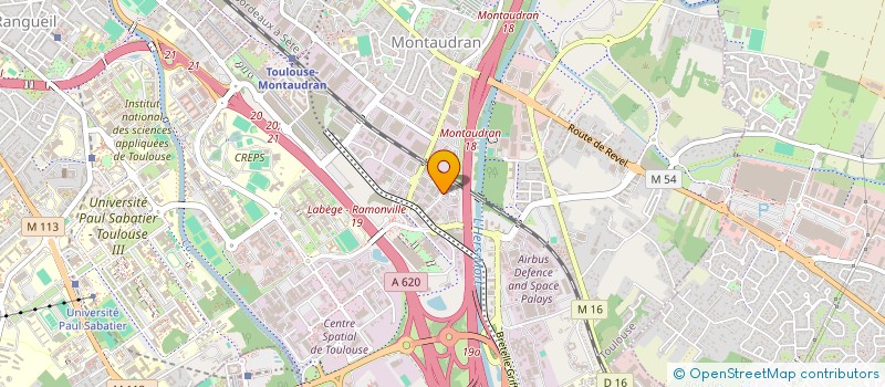 localisation de l'entreprise ACTI SERVICE à TOULOUSE