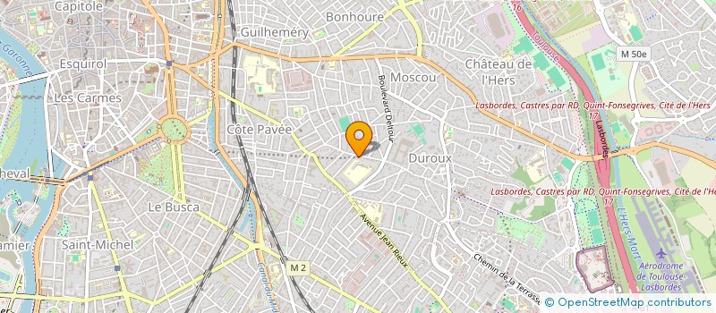 localisation de l'entreprise ACTI'SOCIAL à TOULOUSE