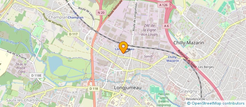 localisation de l'entreprise ACTI TOS MENDES à LONGJUMEAU