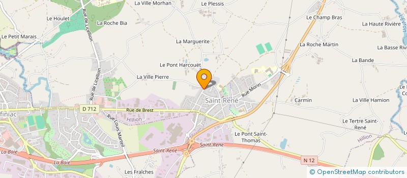 localisation de l'entreprise ACTI'V TAXI à HILLION