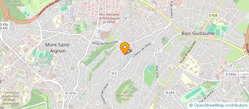 localisation de l'entreprise ACTI VALEUR à MONT-SAINT-AIGNAN