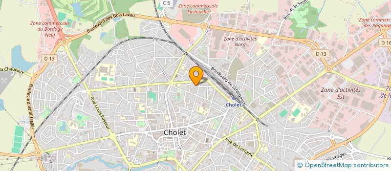 localisation de l'entreprise ACTI WOOD à CHOLET