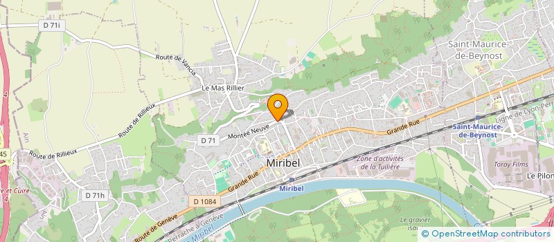 localisation de l'entreprise ACTI4CLIMATE  MIRIBEL