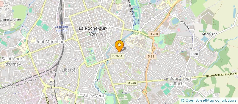 localisation de l'entreprise ACTIA IMMO à LA ROCHE-SUR-YON