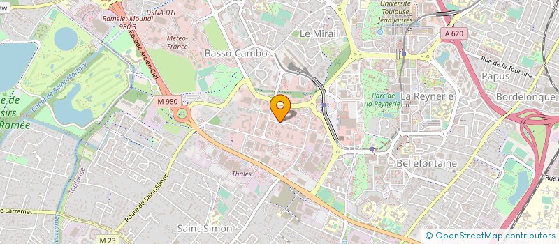 localisation de l'entreprise ACTIA INGENIERIE à TOULOUSE