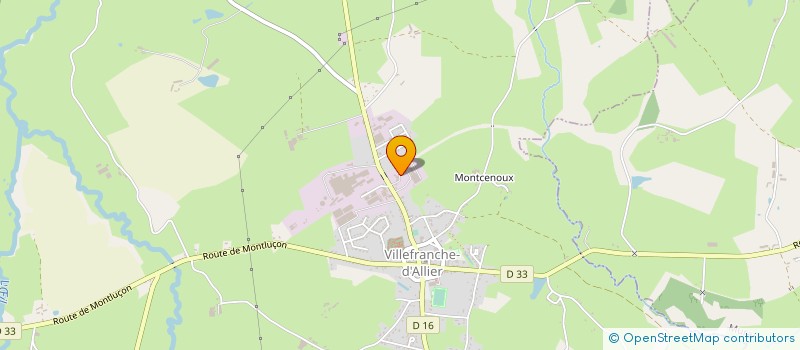 localisation de l'entreprise ACTIAL à VILLEFRANCHE-D'ALLIER