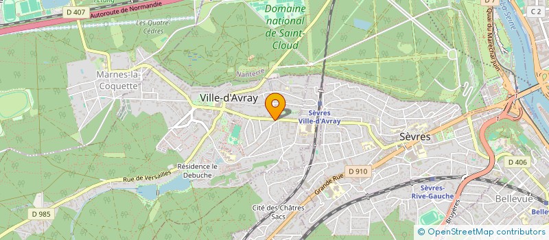 localisation de l'entreprise ACTIBAT à VILLE-D'AVRAY