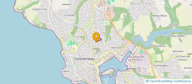 localisation de l'entreprise ACTIBAT  CONCARNEAU