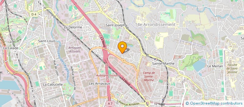 localisation de l'entreprise ACTIBAT à MARSEILLE