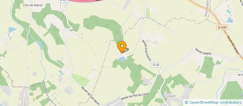 localisation de l'entreprise ACTIBAT 81 SARL  LUGAN