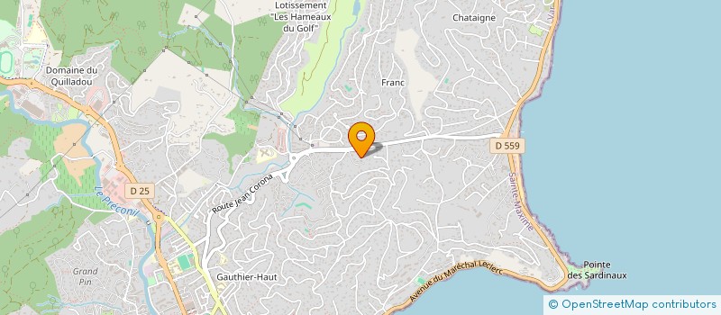 localisation de l'entreprise ACTIBAT 83 à SAINTE-MAXIME