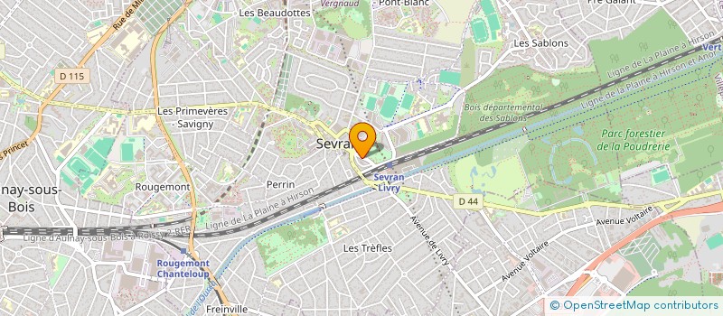 localisation de l'entreprise ACTIBAT ACTIVITE BATIMENT  SEVRAN