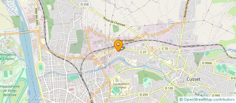 localisation de l'entreprise ACTIBAT HABITAT à CUSSET