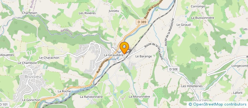 localisation de l'entreprise ACTIBOIS  COURZIEU