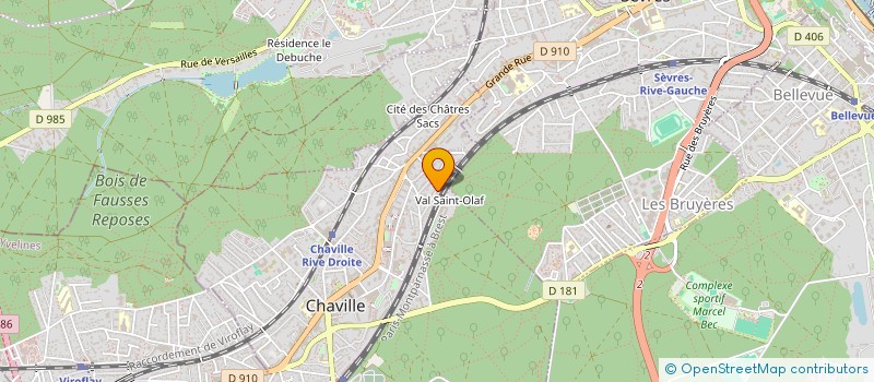 localisation de l'entreprise ACTIBOIS CONSTRUCT à CHAVILLE