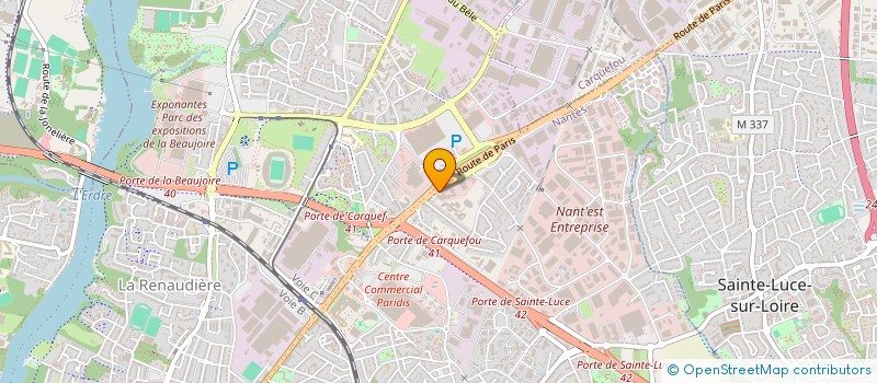 localisation de l'entreprise ACTICAM à NANTES