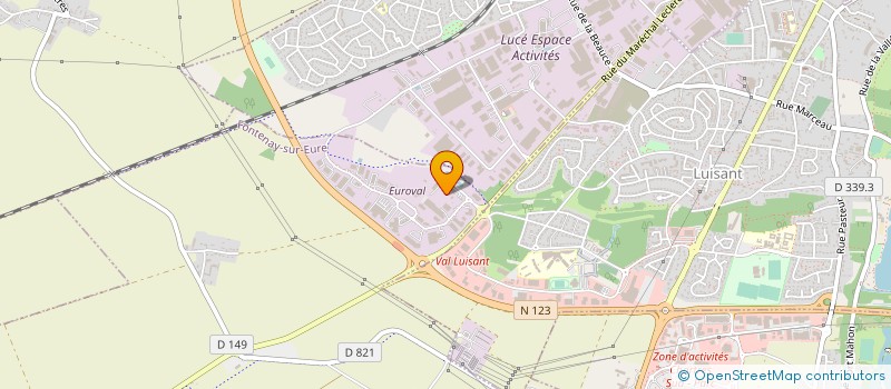 localisation de l'entreprise ACTICAR à FONTENAY-SUR-EURE