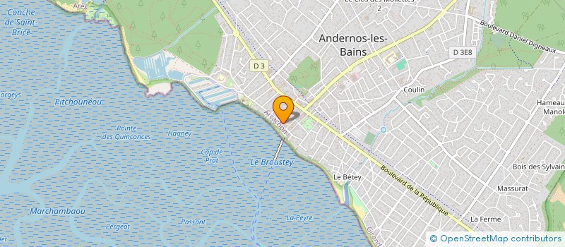 localisation de l'entreprise ACTICENTRE MERIGNAC GALUS  ANDERNOS-LES-BAINS