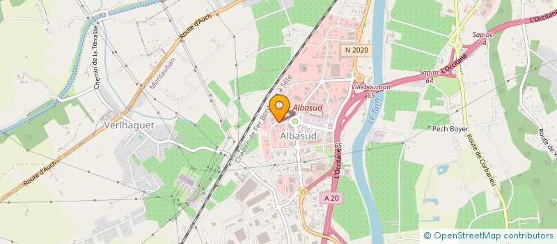localisation de l'entreprise ACTICHEM à MONTAUBAN