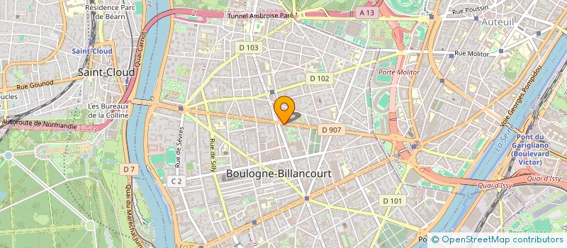 localisation de l'entreprise ACTICIEL  BOULOGNE-BILLANCOURT