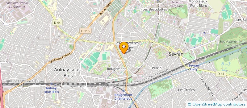 localisation de l'entreprise ACTICLEAN à SEVRAN