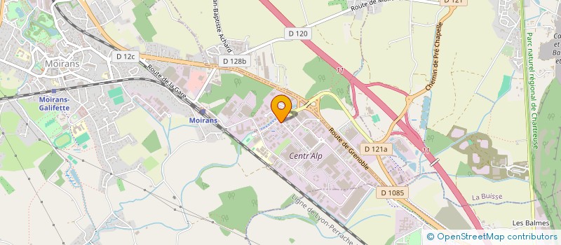 localisation de l'entreprise ACTICM à MOIRANS