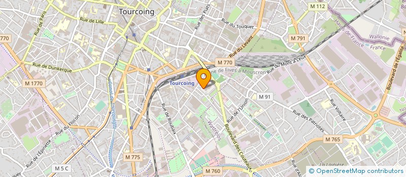 localisation de l'entreprise ACTIDIS à TOURCOING