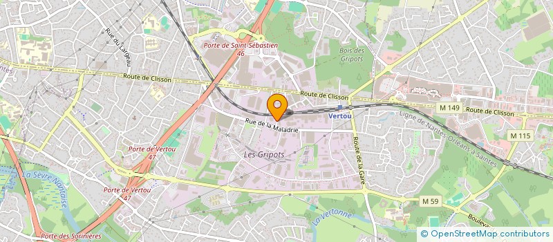 localisation de l'entreprise ACTIF  VERTOU