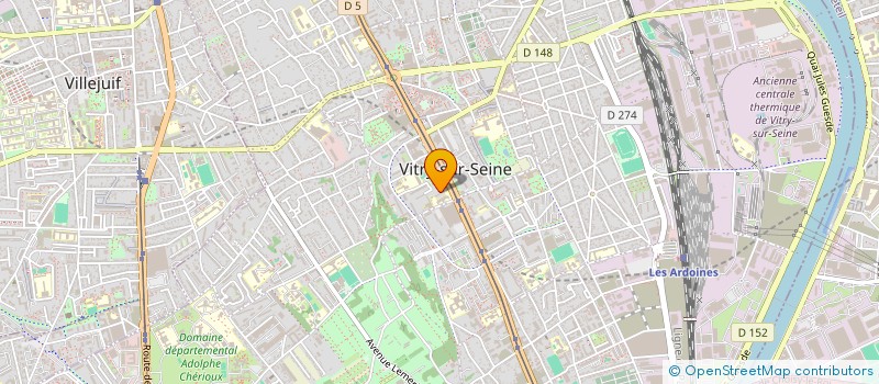localisation de l'entreprise ACTIF à VITRY-SUR-SEINE