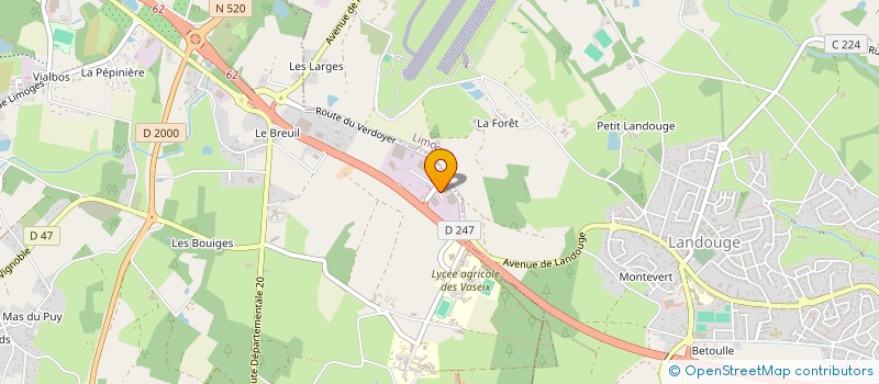 localisation de l'entreprise ACTIF à VERNEUIL-SUR-VIENNE