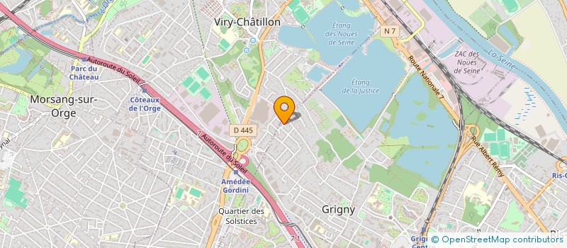 localisation de l'entreprise ACTIF à GRIGNY