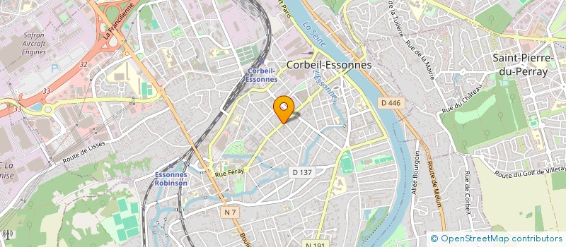 localisation de l'entreprise ACTIF à CORBEIL-ESSONNES